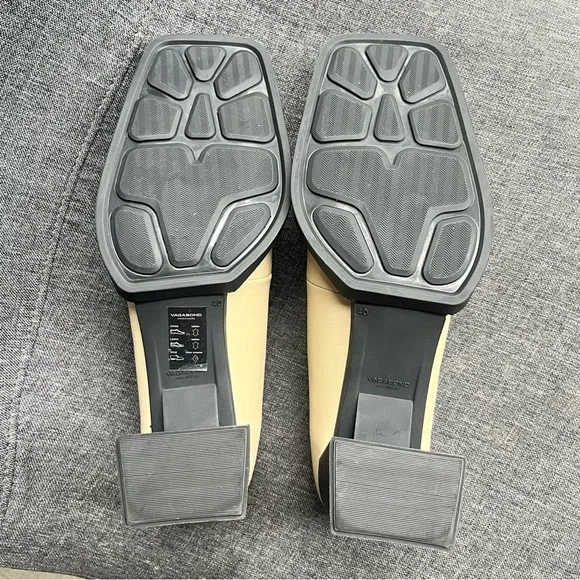 Vagabond Womens Edwina Square Toe Pumps Biscotti Size EU40 US9.5-10 3" Heel - Picture 7 of 8